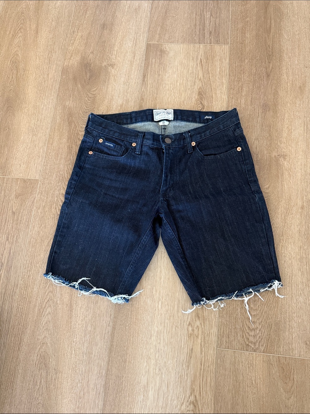 Women's Dark Blue Denim Jean Shorts